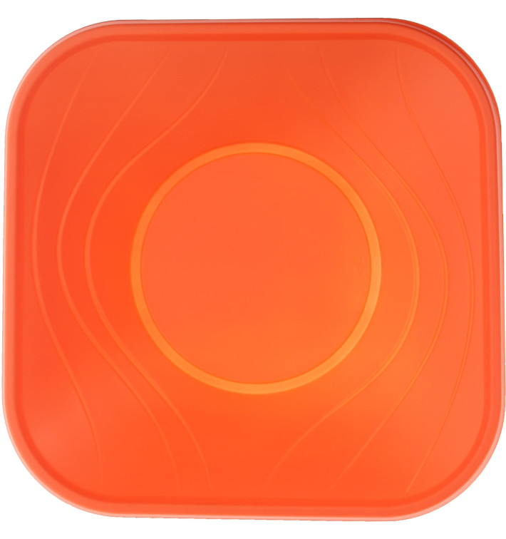 Tigela Plastico PP "X-Table" Naranja 18x18cm (120 Uds) Tigela Plastico PP "X-Table" Naranja 18x18cm (120 Uds)