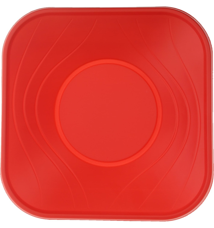 Tigela Plastico PP "X-Table" Vermelho 18x18cm (8 Uds) Tigela Plastico PP "X-Table" Vermelho 18x18cm (8 Uds)
