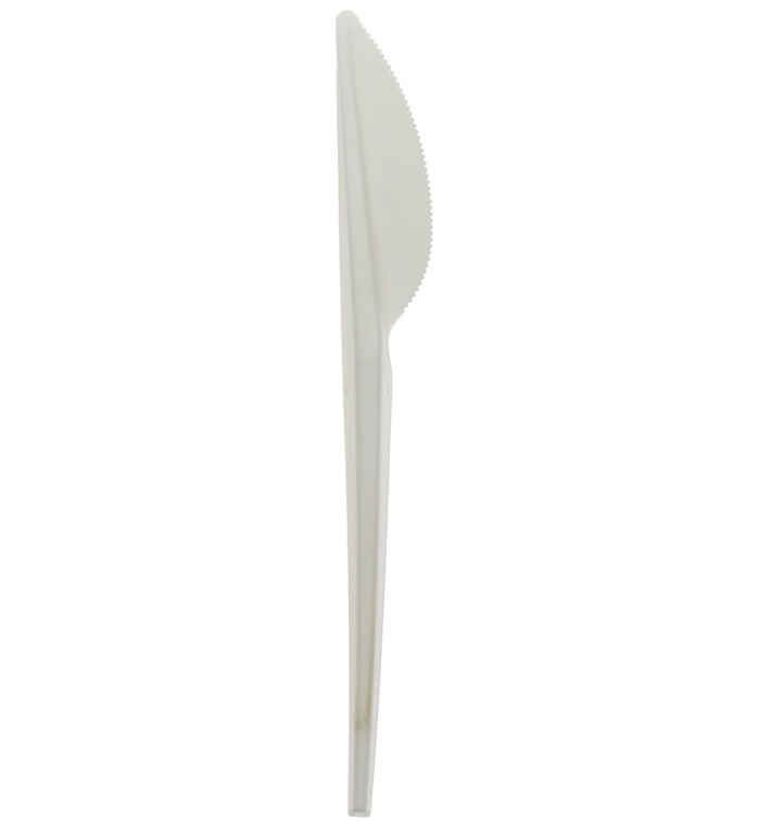 Faca Biodegradaveis CPLA Branco 175mm (15 Uds) Faca Biodegradaveis CPLA Branco 175mm (15 Uds)