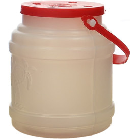 Garrafa Cilíndrica com Tampa Translúcida 500 ml (100 Uds)