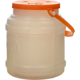 Garrafa Cilíndrica com Tampa Translúcida 500 ml (100 Uds)
