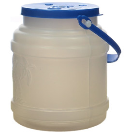 Garrafa Cilíndrica com Tampa Translúcida 500 ml (100 Uds)