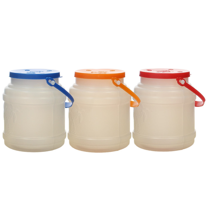 Garrafa Cilíndrica com Tampa Translúcida 500 ml (100 Uds) Garrafa Cilíndrica com Tampa Translúcida 500 ml (100 Uds)