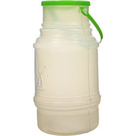 Garrafa com Tampa Cilíndrica Transp. Translúcido 1000 ml (50 Uds)