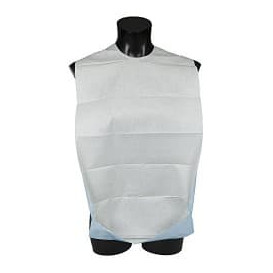 Babador Adulto com Saco Branco Económico 36x65cm (125 Uds)