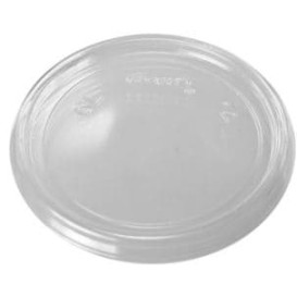 Tampa Plana Plastico Transparente Ø7,4cm (100 Uds)