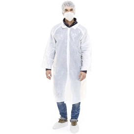 Kit de Protecção Polietilene de 3 Peças  + Máscara Branco (100 Kits)