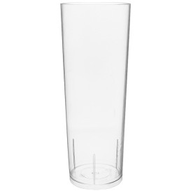 Copo Tubo Plastico Cristal PS 300ml (500 Uds)