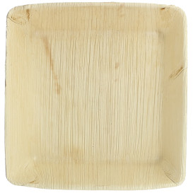 Prato Fundo Quadrado de folha de palmeira 16x16cm (25 Uds)