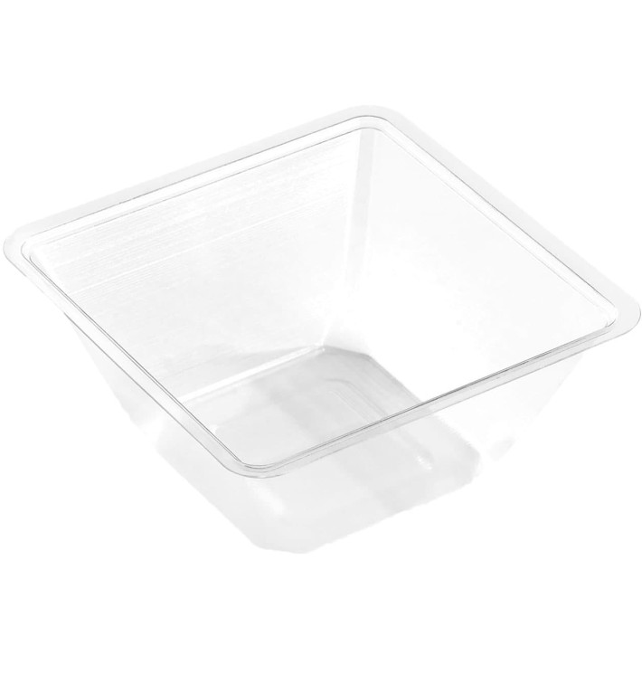 Tigela mini de Plastico PET Termosoldaveis 250ml 90x90x60mm (50 Uds) Tigela mini de Plastico PET Termosoldaveis 250ml 90x90x60mm (50 Uds)