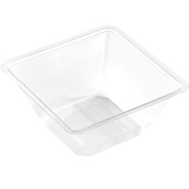 Tigela mini de Plastico PET Termosoldaveis 250ml 90x90x60mm (600 Uds)