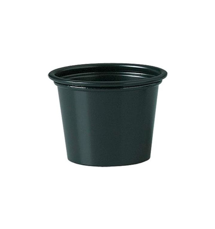 Copo para Molhos PP Preto 30ml Ø4,8cm (2500 Uds) Copo para Molhos PP Preto 30ml Ø4,8cm (2500 Uds)