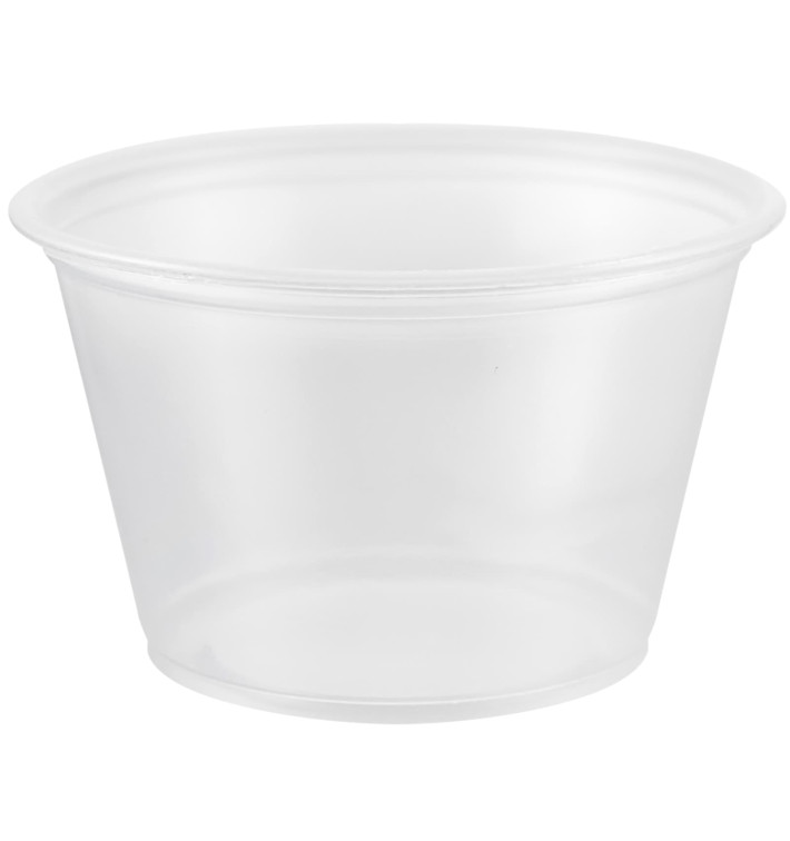 Copo para Molhos PP Trans. 120ml Ø7,3cm (125 Uds) Copo para Molhos PP Trans. 120ml Ø7,3cm (125 Uds)