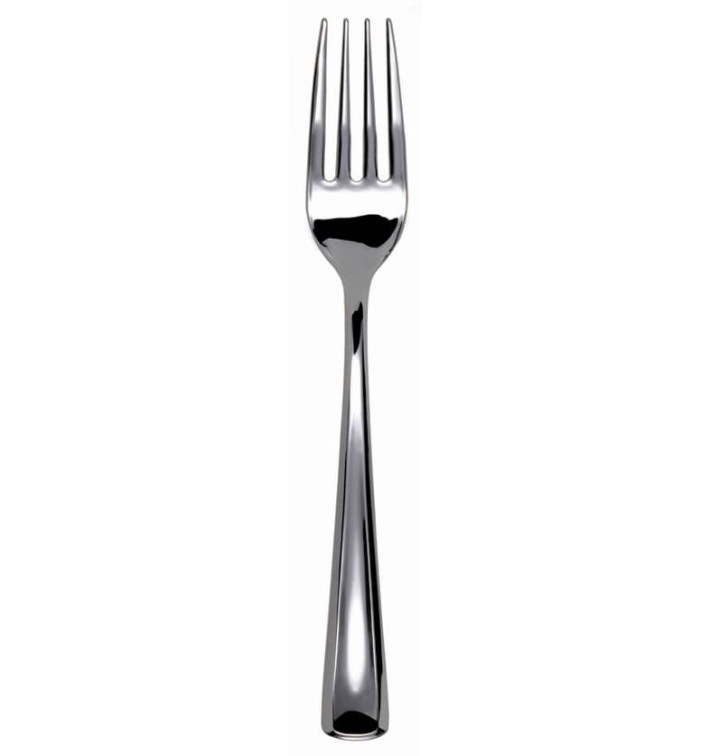 Garfo de Plastico Metalizado 19 cm (50 Unidades) Garfo de Plastico Metalizado 19 cm (50 Unidades)