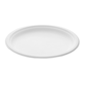 Prato Bio da cana-de-açúcar Branco Ø260mm (50 Uds)