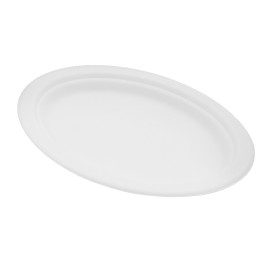 Bandeja Bio da cana-de-açúcar Branco 260x190mm (400 Uds)