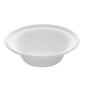 Tigela de cana-de-açúcar Branco 400ml (300 Uds)