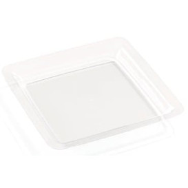 Prato Rigido Transparente 22,5x22,5cm (6 Uds)