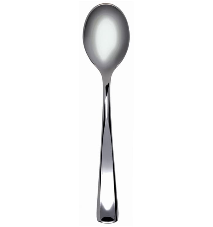 Colher de Plastico Metalizado 17,5 cm (180 Unidades) Colher de Plastico Metalizado 17,5 cm (180 Unidades)