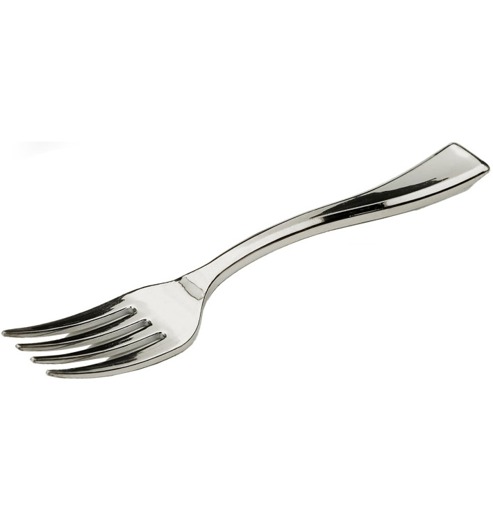 Garfo de Plastico Metalizado 10 cm (50 Unidades) Garfo de Plastico Metalizado 10 cm (50 Unidades)