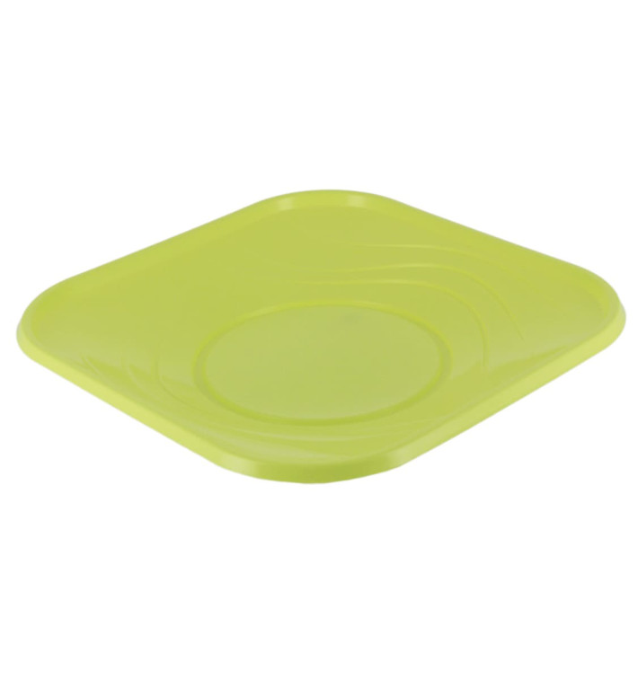 Prato Plastico PP "X-Table" Quadrado Raso Limão 230mm (8 Unidades) Prato Plastico PP "X-Table" Quadrado Raso Limão 230mm (8 Unidades)