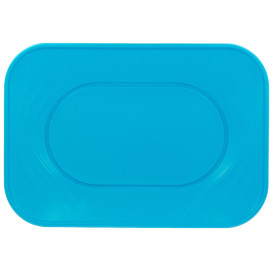 Bandeja Plastico PP "X-Table" Turquesa 330x230mm (2 Unidades)