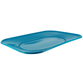 Bandeja Plastico PP "X-Table" Turquesa 330x230mm (60 Unidades)