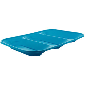 Bandeja Plastico PP "X-Table" 3C Turquesa 330x230mm (30 Unidades)