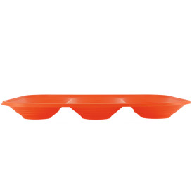 Bandeja Plastico PP "X-Table" 3C Laranja 330x230mm (30 Unidades)