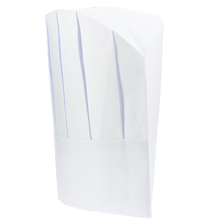 Touca Cozinheiro Continental Papel Branco (10 Uds) Touca Cozinheiro Continental Papel Branco (10 Uds)
