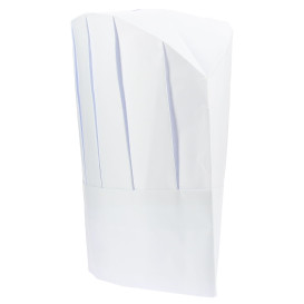 Touca Cozinheiro Continental Papel Branco (100 Uds)