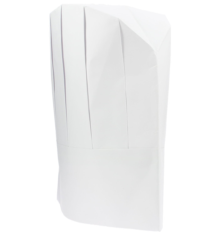 Touca Cozinheiro Continental Criança Papel Branco (400 Uds) Touca Cozinheiro Continental Criança Papel Branco (400 Uds)