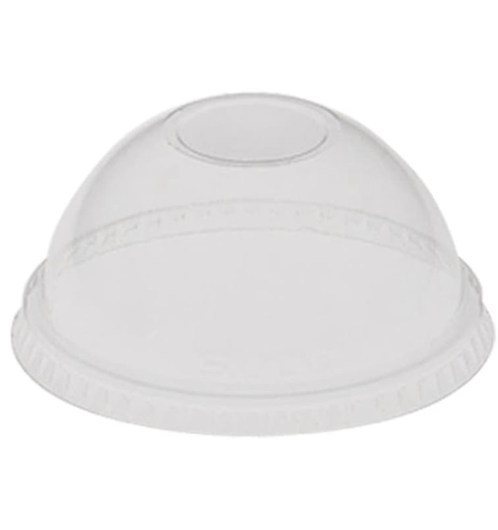 Tampa Cúpula Fechada PET Cristal Ø9,2cm (100 Uds) Tampa Cúpula Fechada PET Cristal Ø9,2cm (100 Uds)