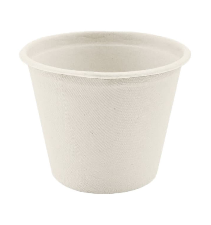 Copo Bio da Cana de Açúcar Branco Ø110mm 450ml (50 Uds) Copo Bio da Cana de Açúcar Branco Ø110mm 450ml (50 Uds)