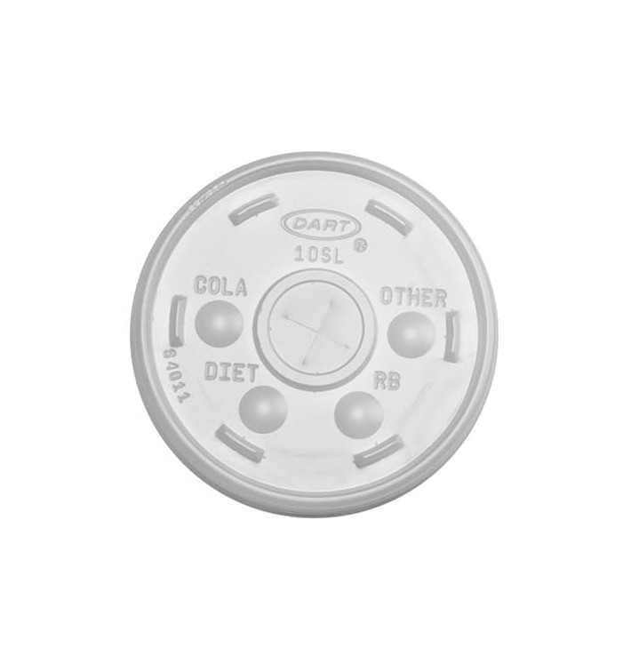 Tampa de Plastico Cruz para Copo Foam Ø9,4cm (1000 Uds)