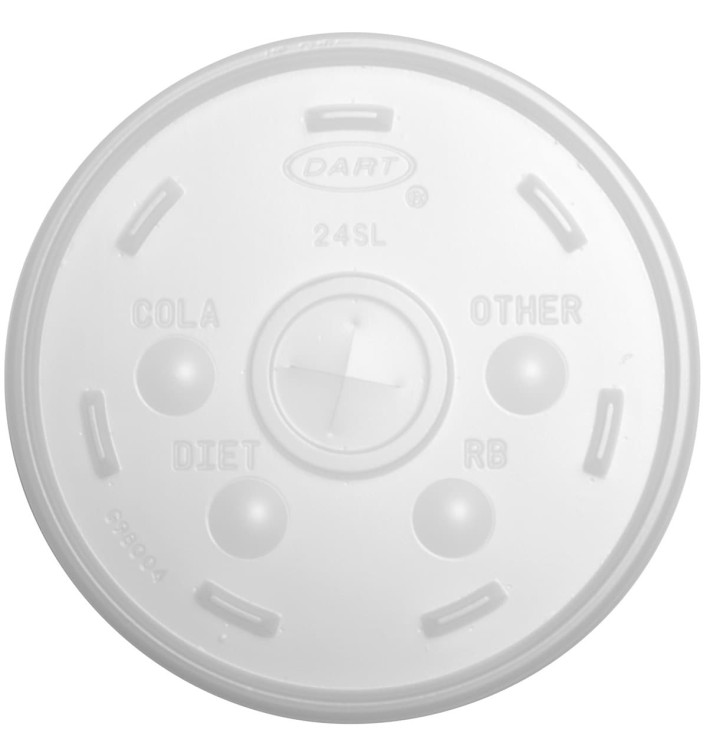Tampa com Cruz para Copo Foam Ø9,9cm (500 Uds) Tampa com Cruz para Copo Foam Ø9,9cm (500 Uds)