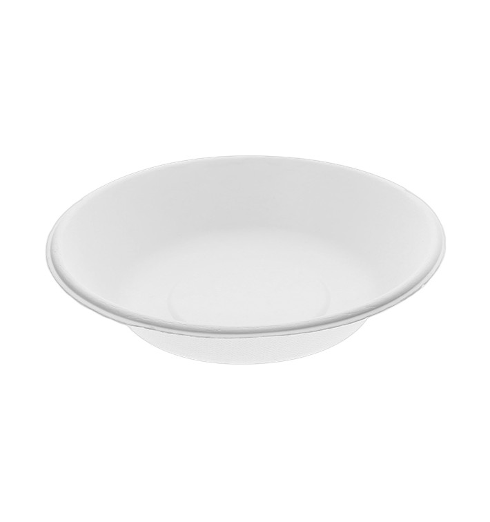 Prato Fundo da cana-de-açúcar Branco Ø180mm (50 Uds) Prato Fundo da cana-de-açúcar Branco Ø180mm (50 Uds)