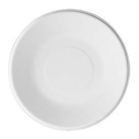 Prato Fundo da cana-de-açúcar Branco Ø180mm (50 Uds)