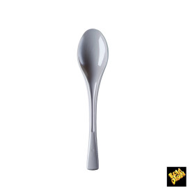 Colher de Plástico Fly Bege 145mm (50 Uds)