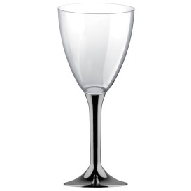 Copo PS Flute Vinho Niquel Cromo 180ml 2P (20 Uds)