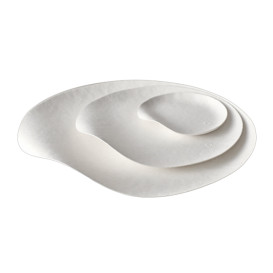 Prato Wasara Branco Biodegradável Maru S (400 Uds)