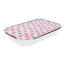 Tampa Forma Aluminio 1500ml (100 Unidades)