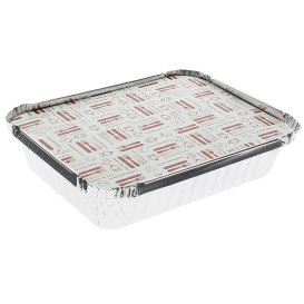 Tampa Forma Aluminio 590ml (100 Unidades)
