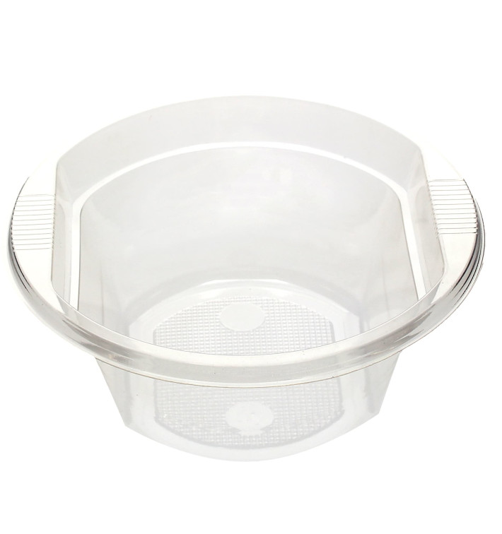 Tigela de Plastico PS Cristal 630ml Ø16cm (10 Uds) Tigela de Plastico PS Cristal 630ml Ø16cm (10 Uds)
