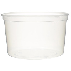 Embalagem Plastico Redondo Transp 500ml  Ø11,5cm (500 Uds)