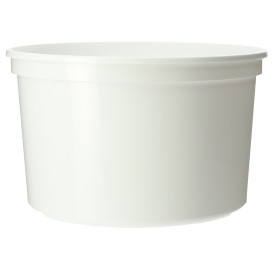 Embalagem Plastico Redondo Branco 500ml Ø11,5cm (500 Uds)