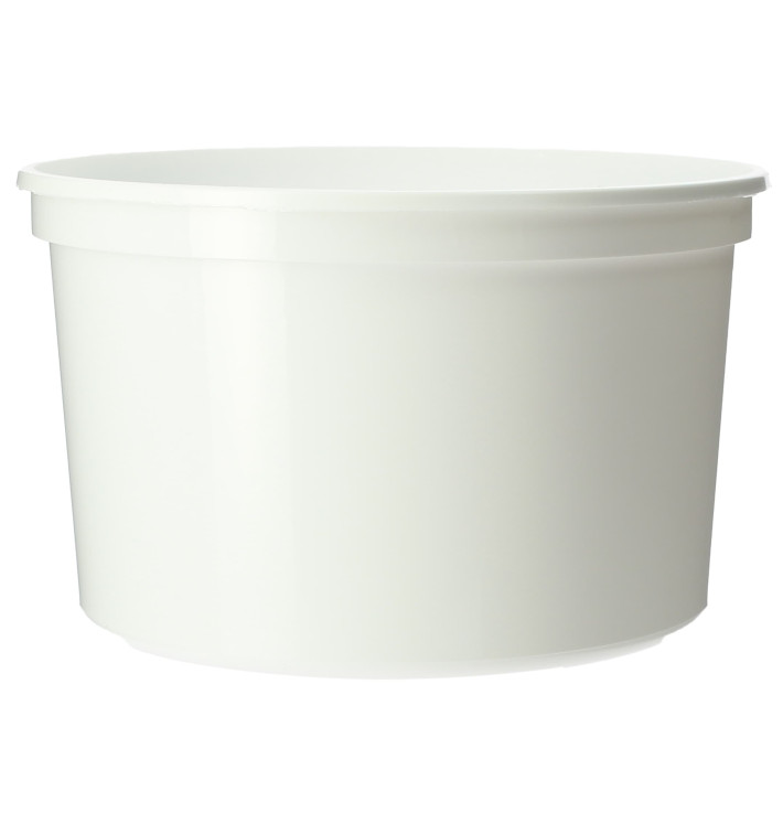 Embalagem Plastico Redondo Branco 500ml Ø11,5cm (50 Uds) Embalagem Plastico Redondo Branco 500ml Ø11,5cm (50 Uds)