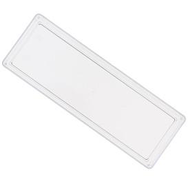 Bandeja de Plastico Retangular Transparente 4,6x13cm (500 Uds)