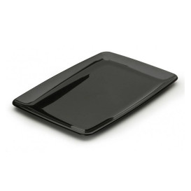 Bandeja Plastico Rigido Retang. Preto 20x28cm (20 Uds)