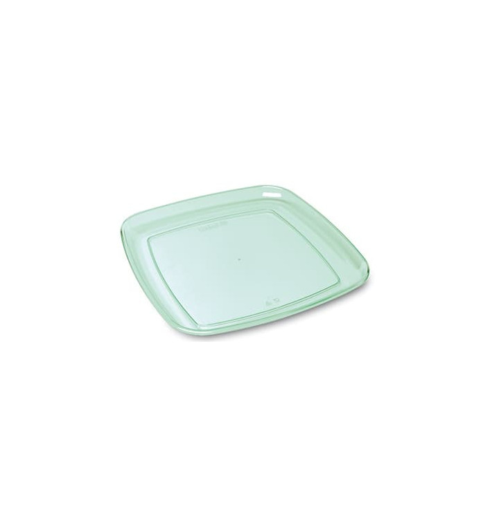 Bandeja Plastico Quadrada Transparente 35x35cm (25 Uds)